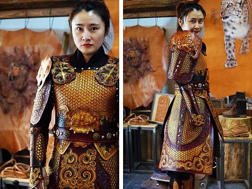 孟璐璐皮雕工作室出品~~~铠甲（女士）