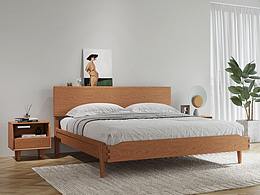 泰山雙人床  |  紅櫻桃實木