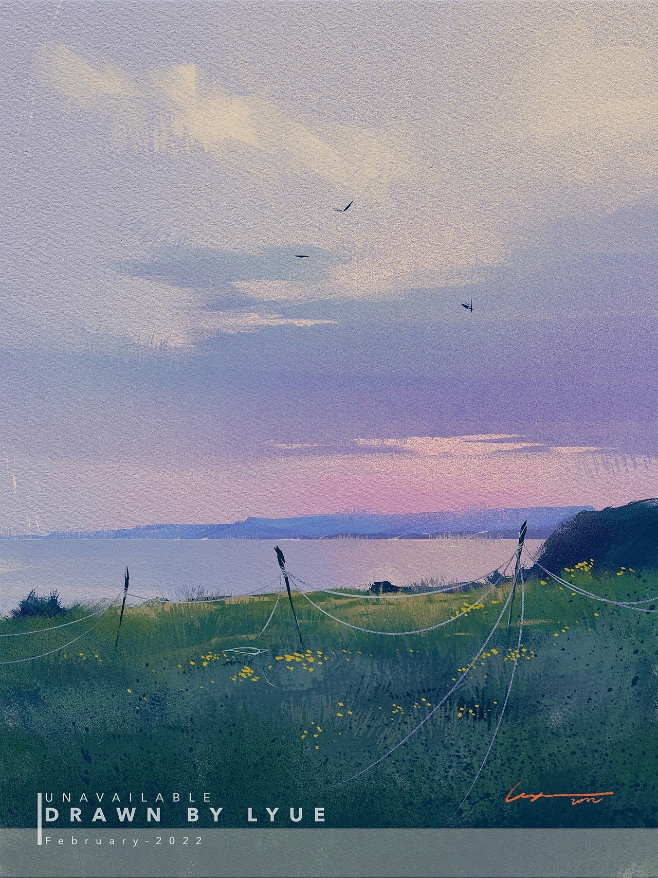 iPad风景插画合集（2022.02）（图ZMjg4MDM2MDgw） - 艺术插画 - 站酷设计师厘鱼Lyue原创素材 - 站酷ZCOOL