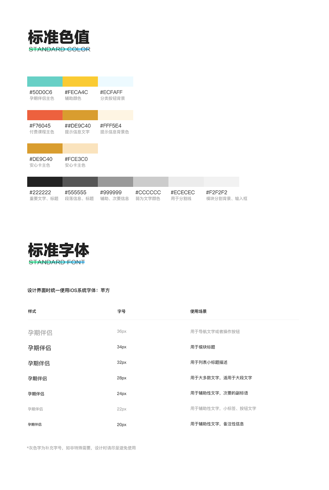 孕期伴侣APPUI设计规范梳理v19.6