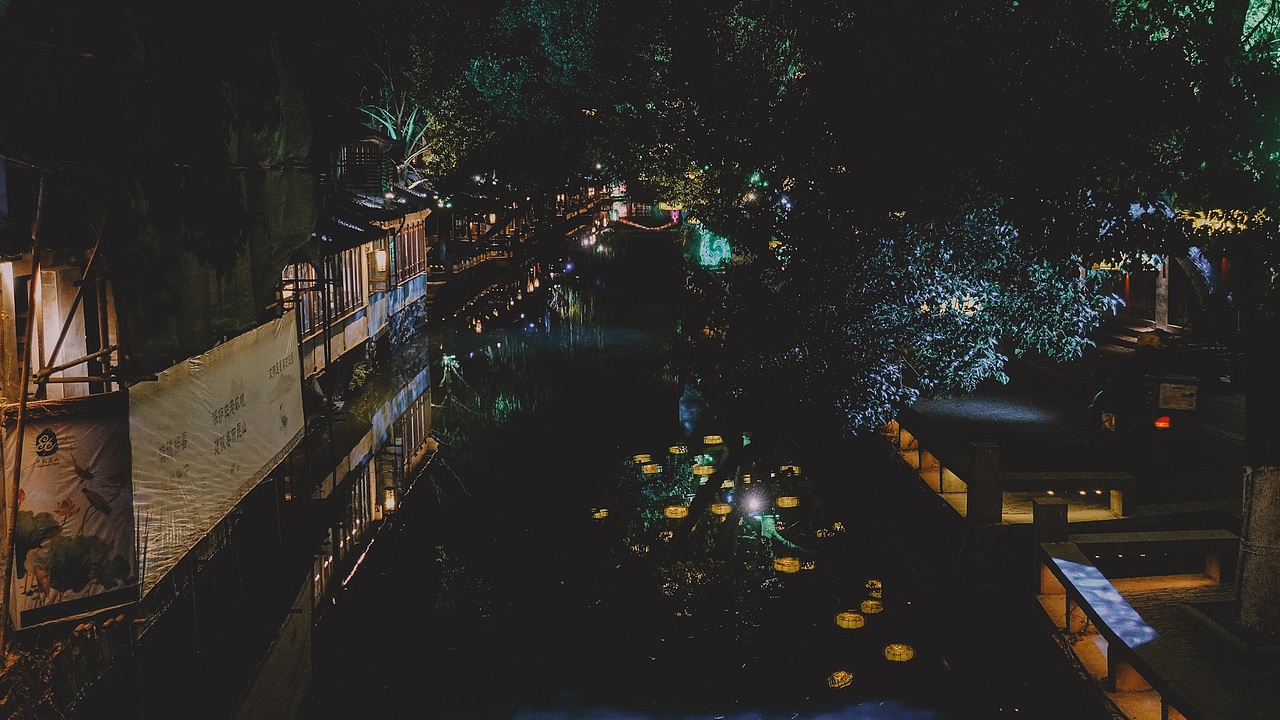 2021周庄古镇夜景（图ZMjQxODM3NjU2） - 风光摄影 - 站酷设计师便签贴原创素材 - 站酷ZCOOL