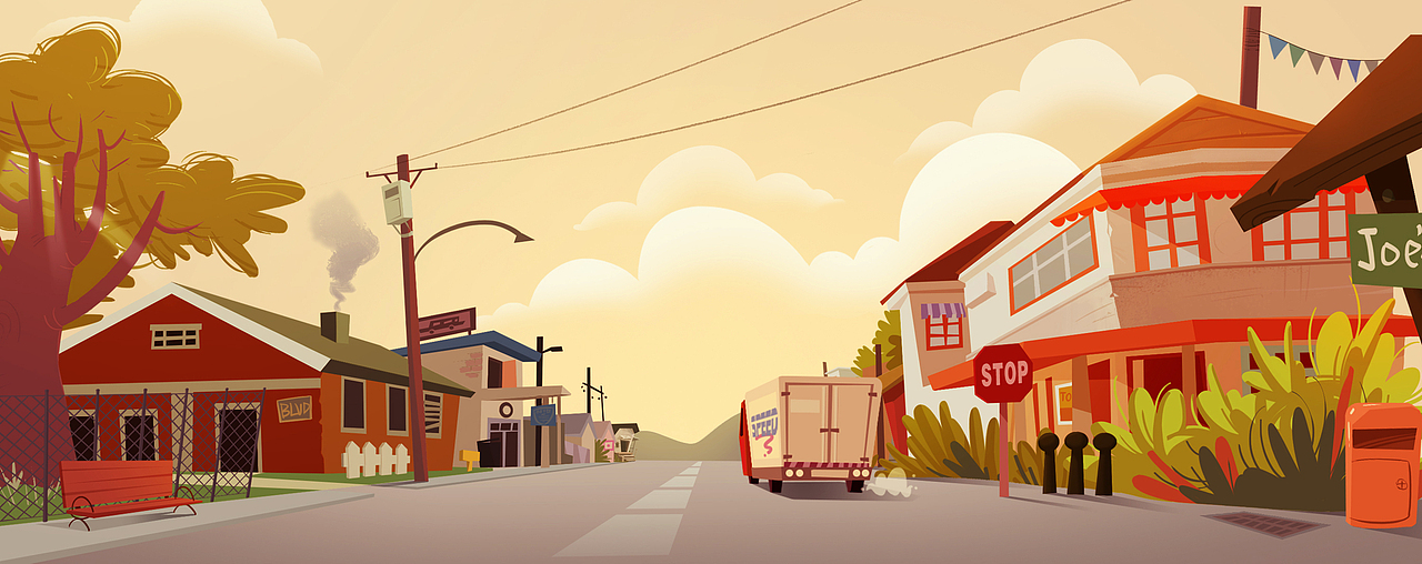 lonely town（图ZMjIxNDY0MTY=） - 创作习作 - 站酷设计师大虫正传dd原创素材 - 站酷ZCOOL
