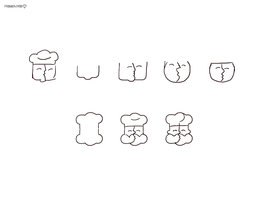 这是第一稿手绘,在老标志基础上做的优化,这是两个胖纸的主意,也是为了保持原设计的一些东西,毕竟新老交替以不大便为妙,但如果憋不住,必须要大便,那也绝对不能等!大家说是吧!