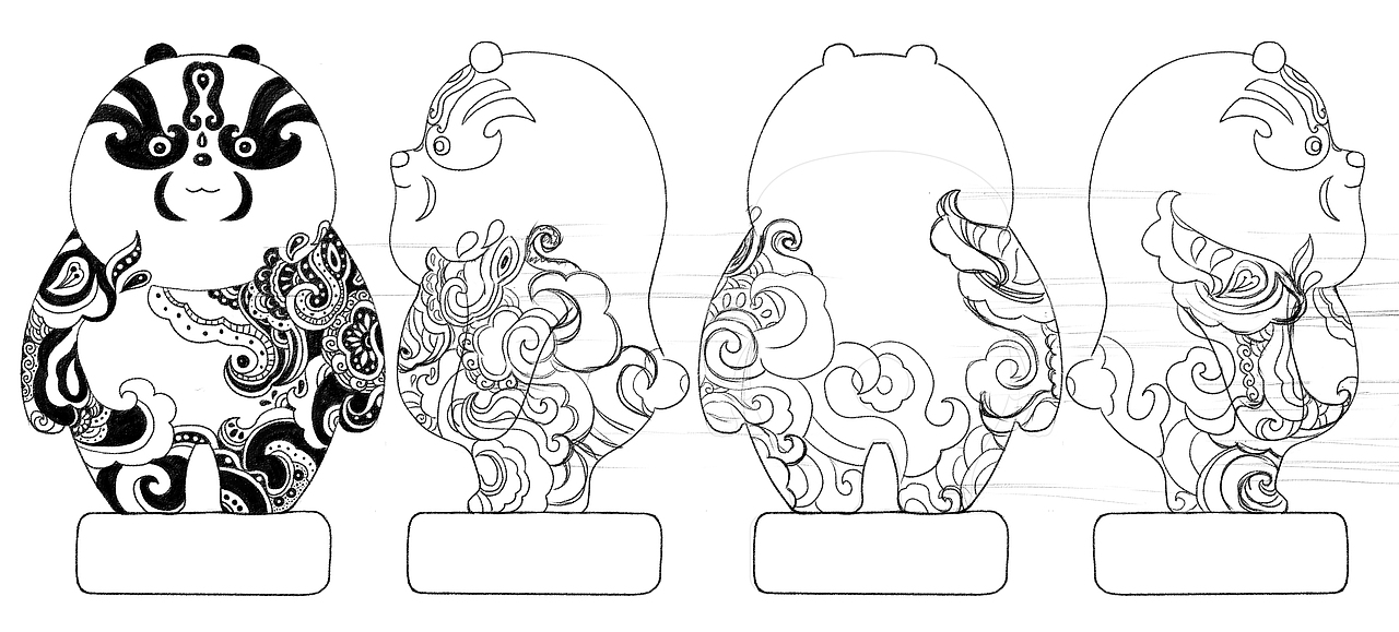 熊猫同萌-东方胖丸（图ZMjE4MTg0MjQ0） - 手办/模玩 - 站酷设计师钟小林原创素材 - 站酷ZCOOL