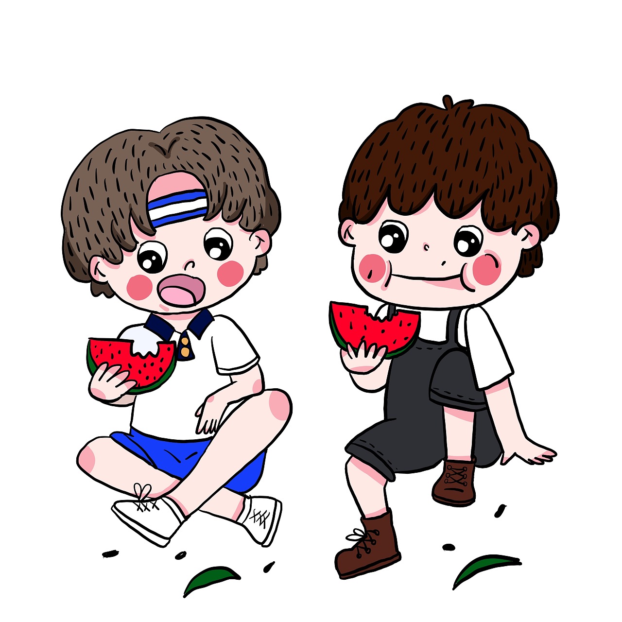 要不要一起吃瓜[xyj吃西瓜]