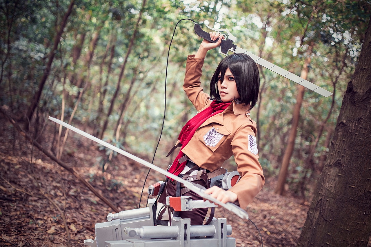 cosplay进击的巨人三笠
