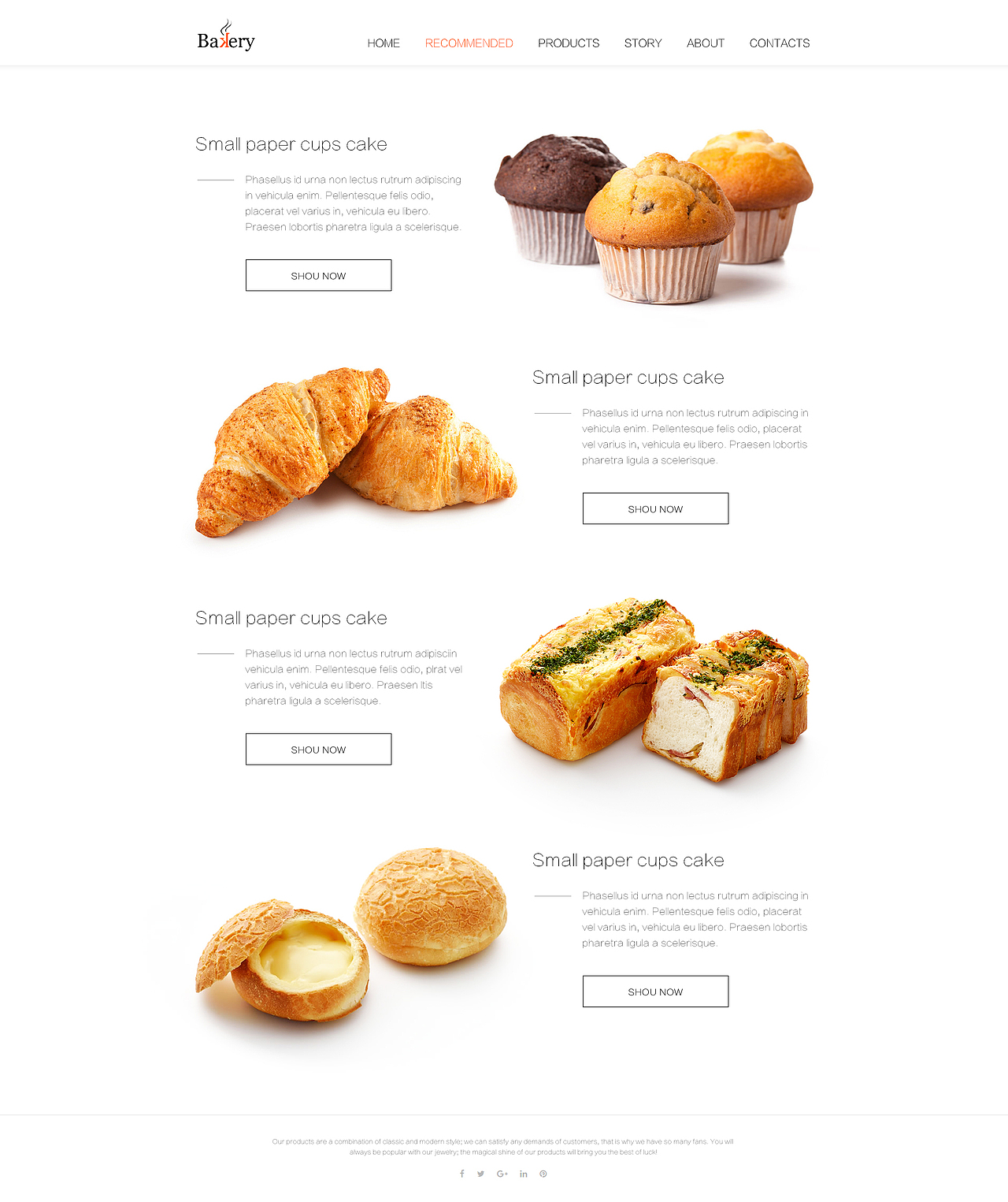 面包页面设计（图ZNTE0NDYyNjA=） - 企业官网 - 站酷设计师小不高兴原创素材 - 站酷ZCOOL