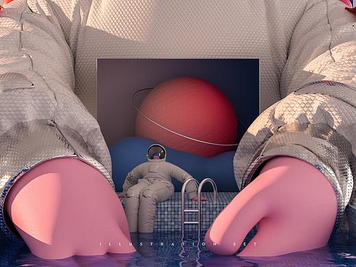 插画和C4D