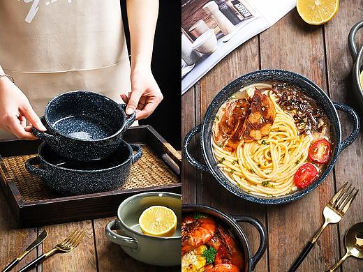 日式陶瓷双耳面碗×静物摄影 | 电商产品摄影