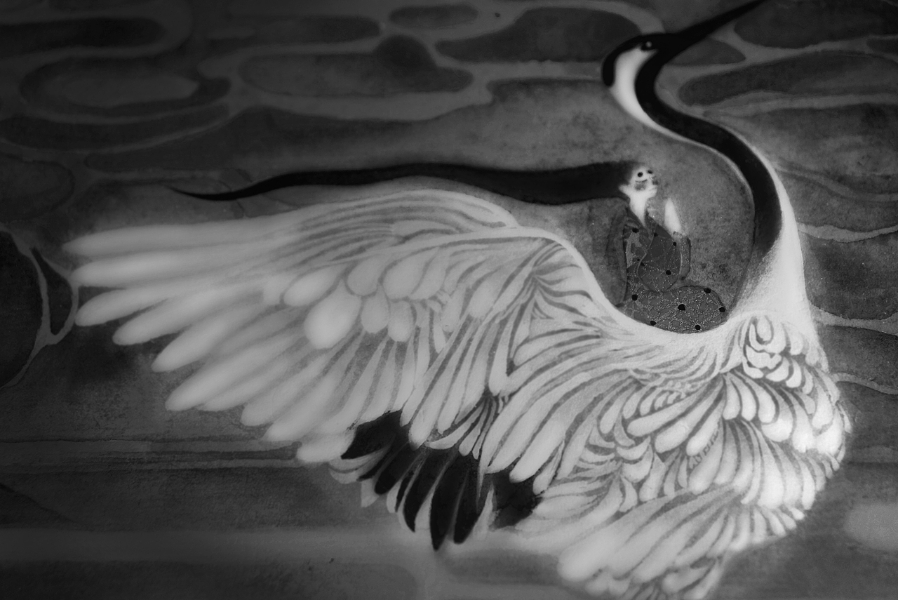 《鹤仙歌.金散瘴》白中南颜彩-人川集（图ZMTAxODA0ODY4） - 艺术插画 - 站酷设计师白中南原创素材 - 站酷ZCOOL