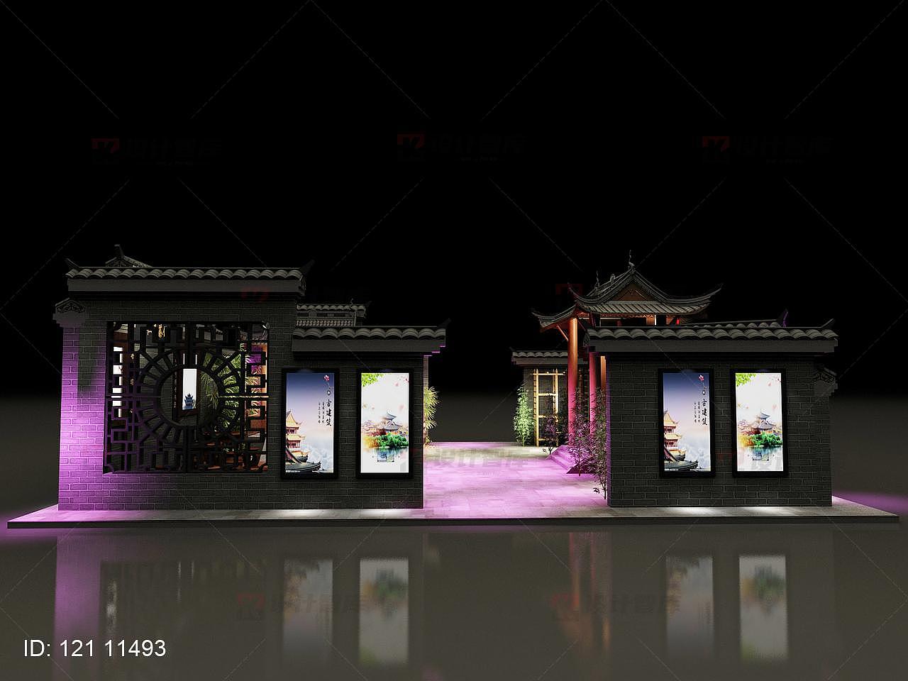 复古城墙院子（戏台、城墙）展会设计（图ZMjIzMDg3NTY0） - 建筑/空间 - 站酷设计师设计智库原创素材 - 站酷ZCOOL