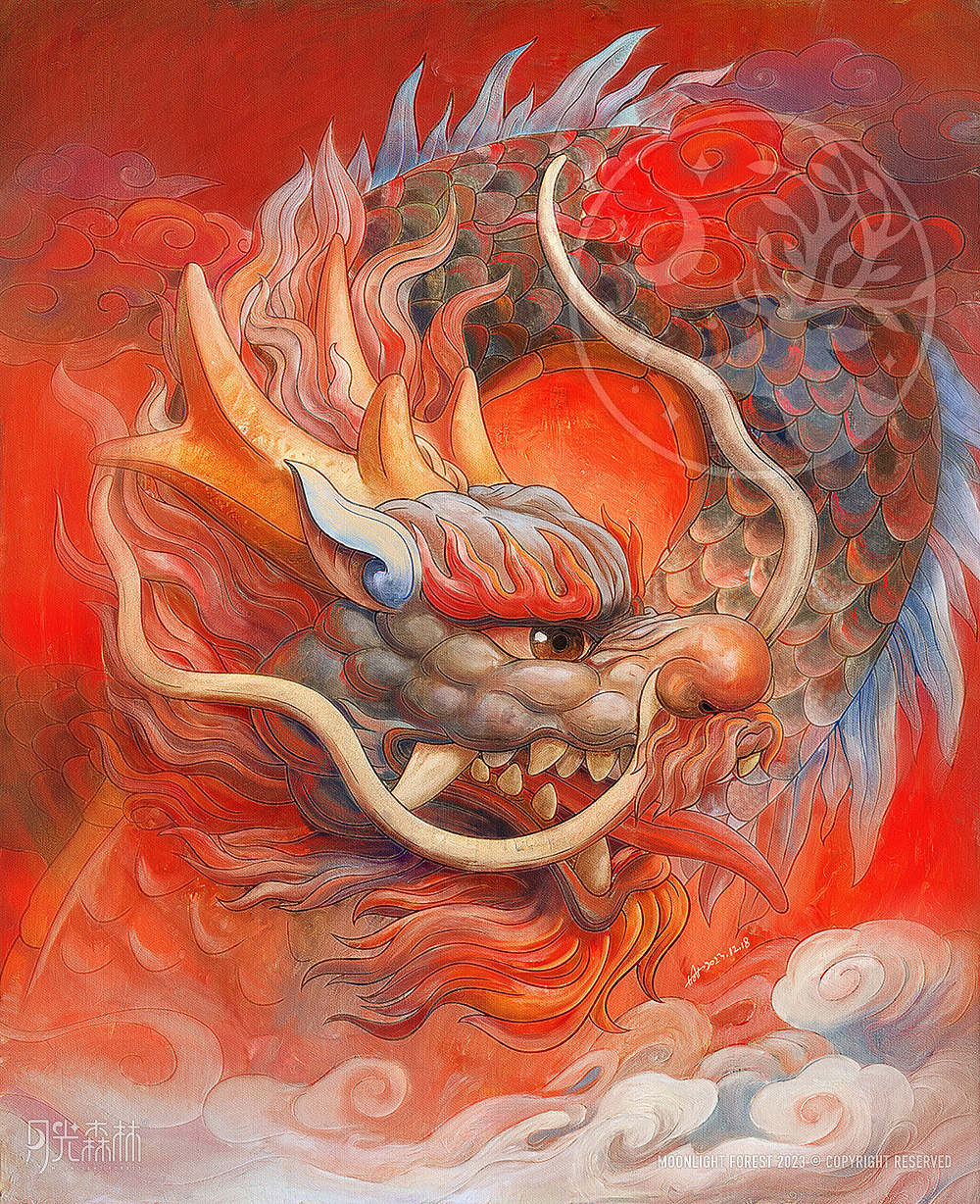 装饰画系列-Vol.16 [月光森林]（图ZMzY0OTUxNjgw） - 商业插画 - 站酷设计师春和绘原创素材 - 站酷ZCOOL