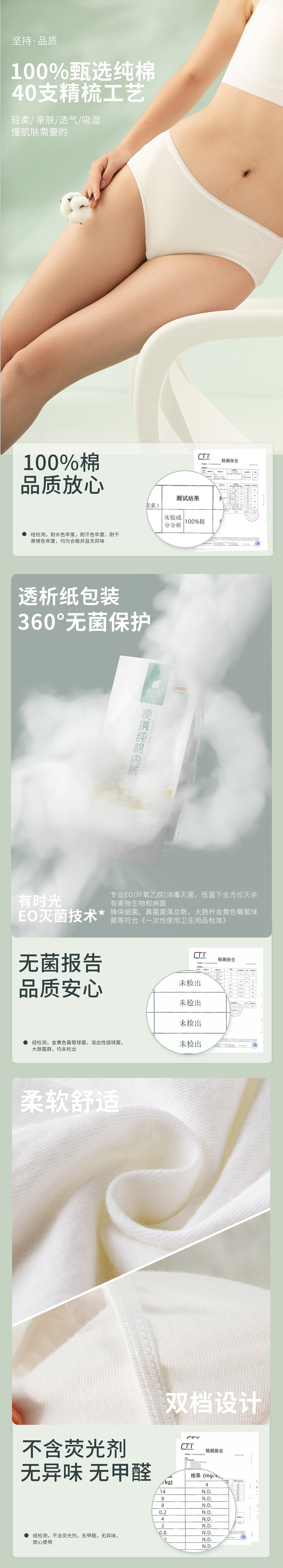 有时光内裤详情页设计 -双模