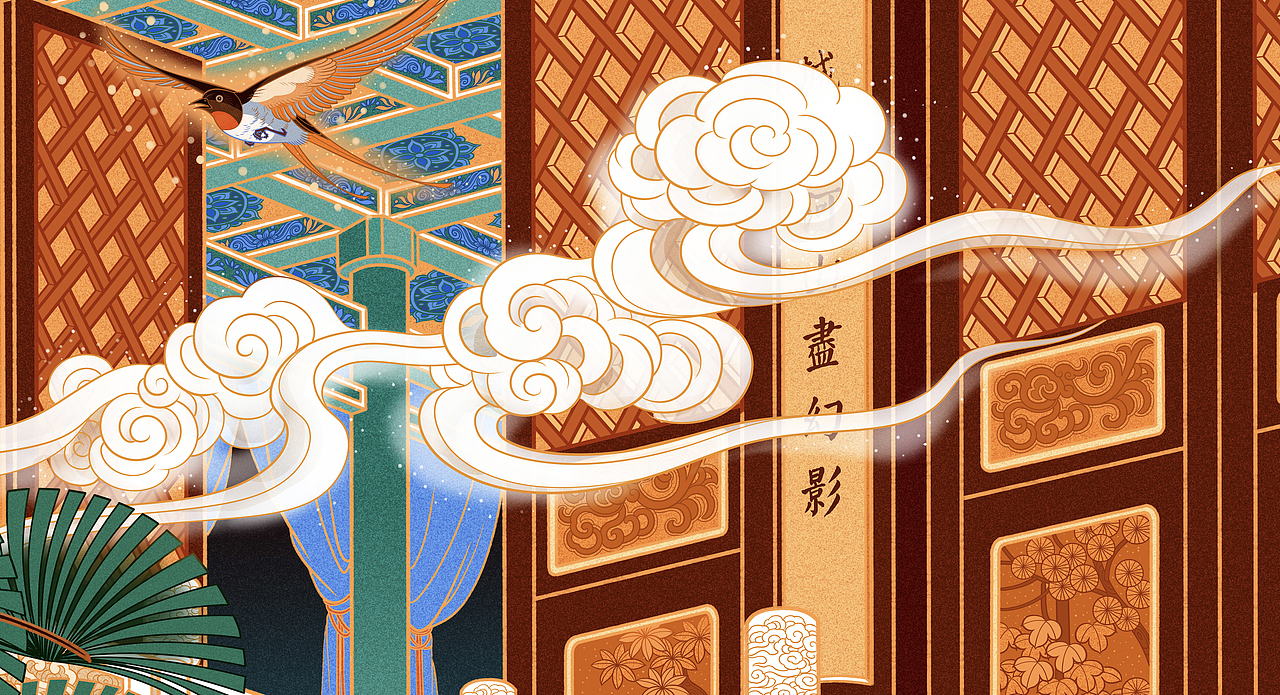 《画壁》组画系列（图ZMzYwNTM4Mjg0） - 商业插画 - 站酷设计师唐众汤忠原创素材 - 站酷ZCOOL