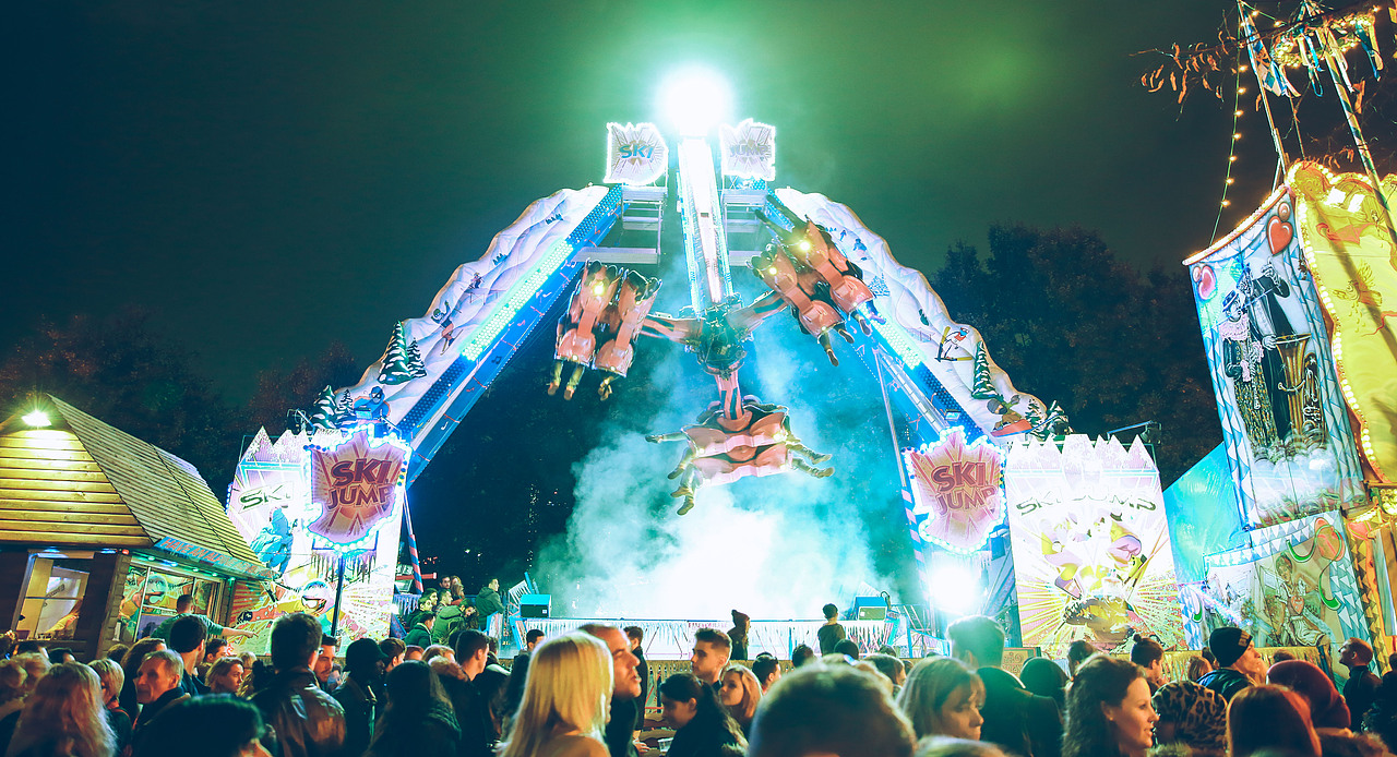 伦敦海德公园圣诞游乐场