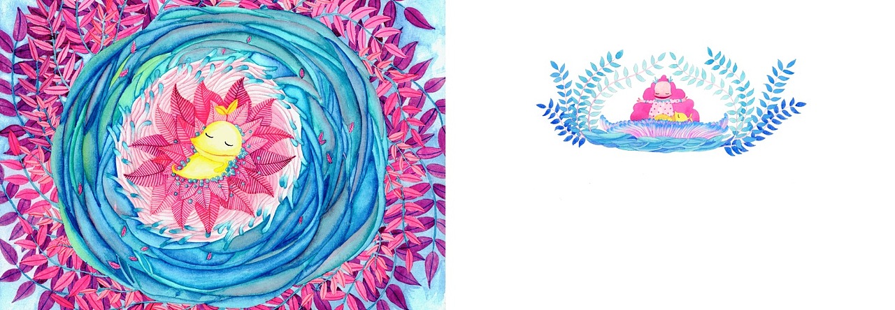 《奔跑的植物》绘本内页