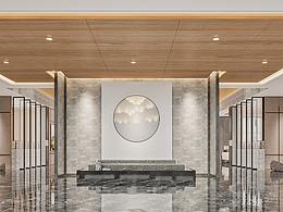 现代中式风格大理石售楼中心设计,简约大方