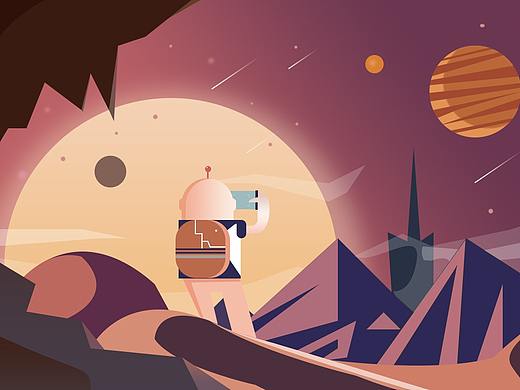 观月插画（个人主页-ZMzE4OTUxODQ=） - 商业插画 - 站酷设计师芜茗姑娘原创素材 - 站酷ZCOOL