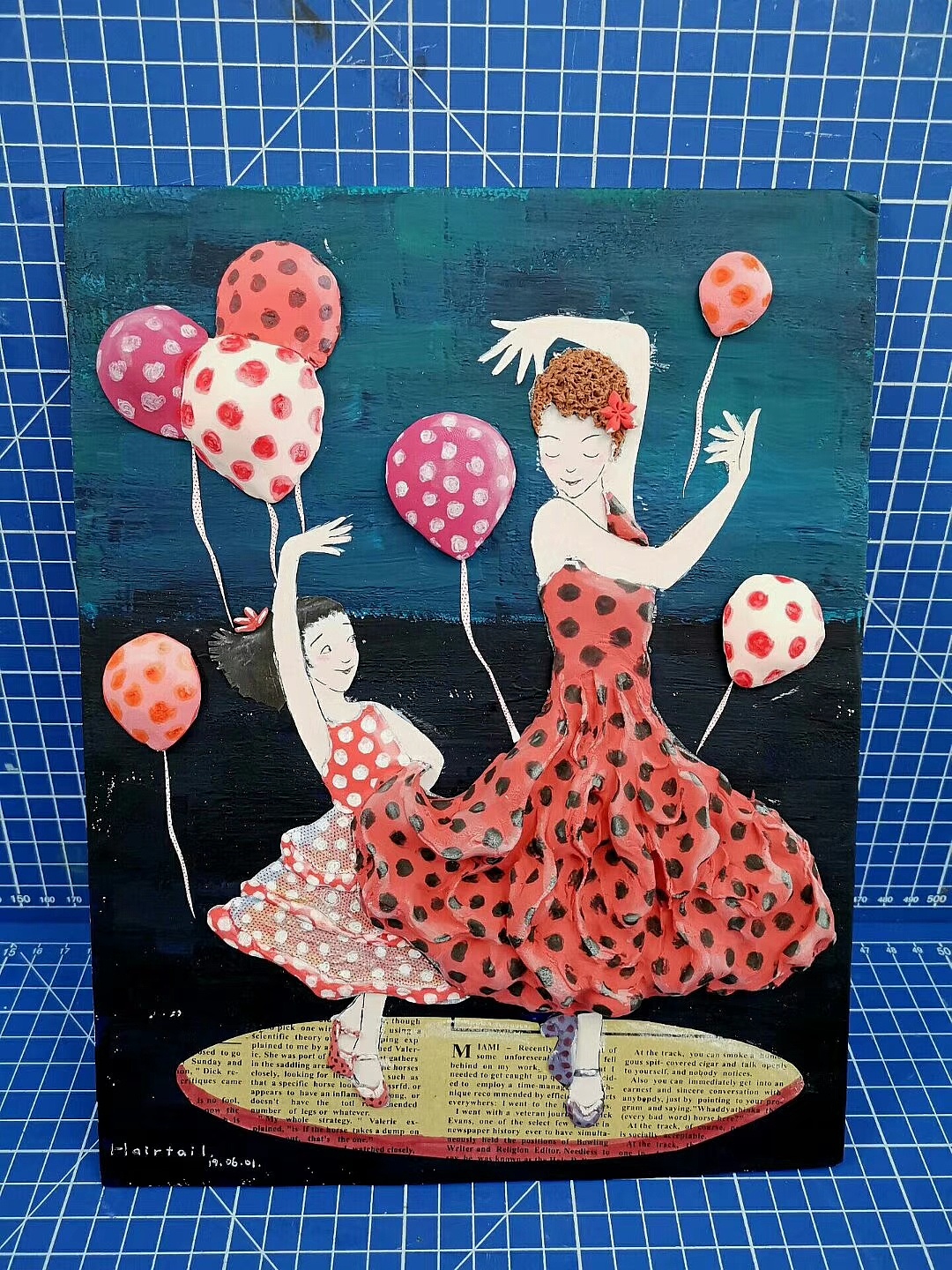 半立体粘土作品 改编