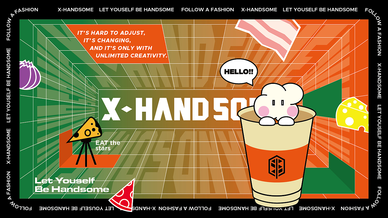 来什么先森吃什么披萨！——X-HANDSOME披萨品牌升级（图ZMjc2MTI2ODgw） - 品牌 - 站酷设计师核桃设计原创素材 - 站酷ZCOOL