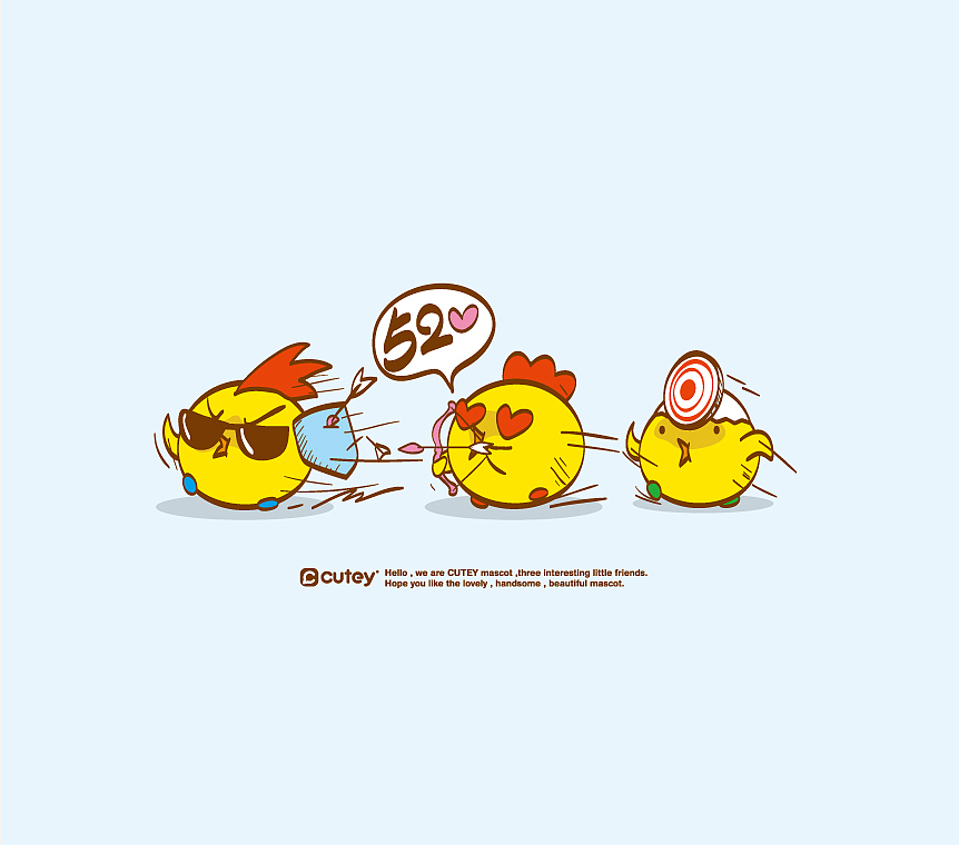 Cutey品牌形象插画,平面,包装,产品设计