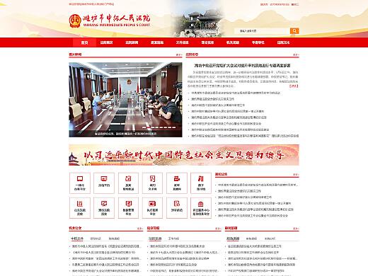 法院网站界面