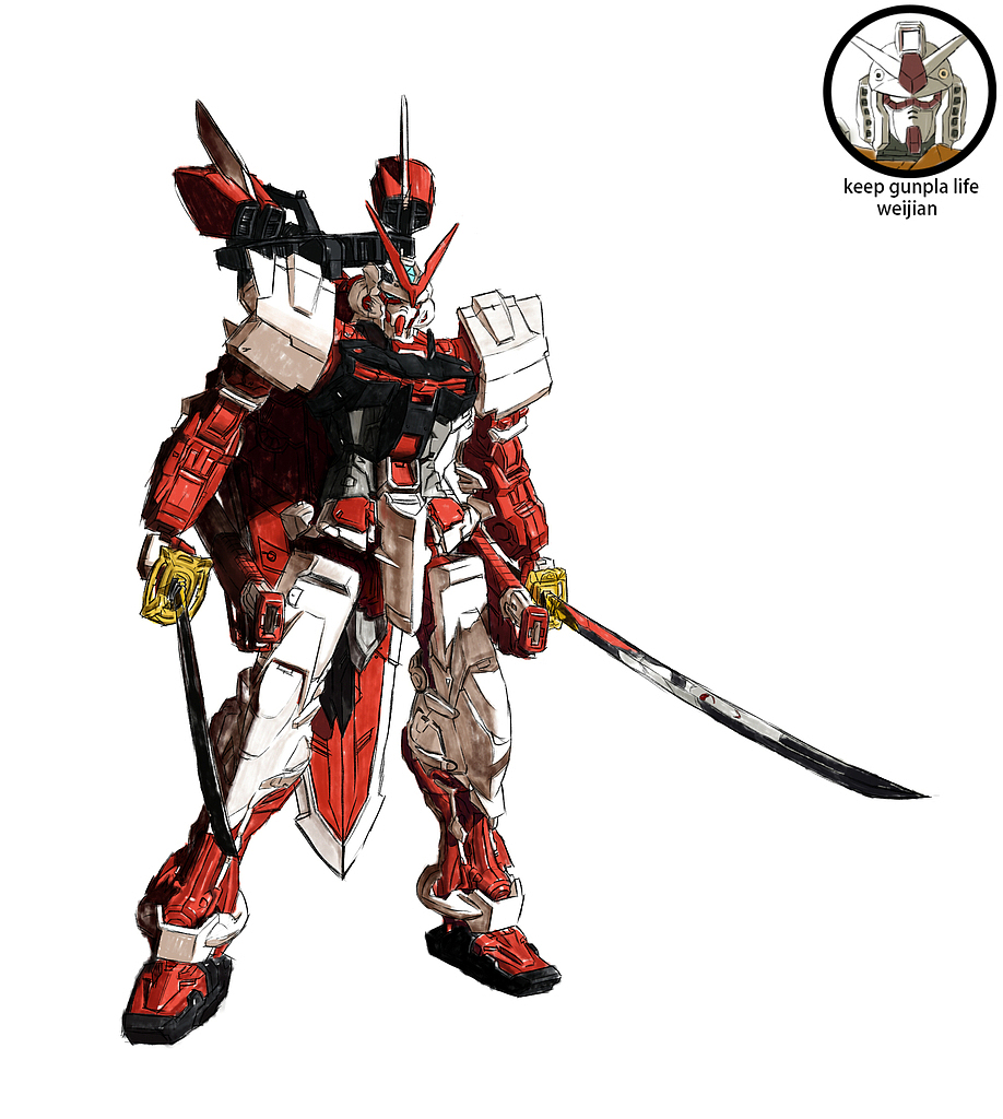 绘画高达红异端