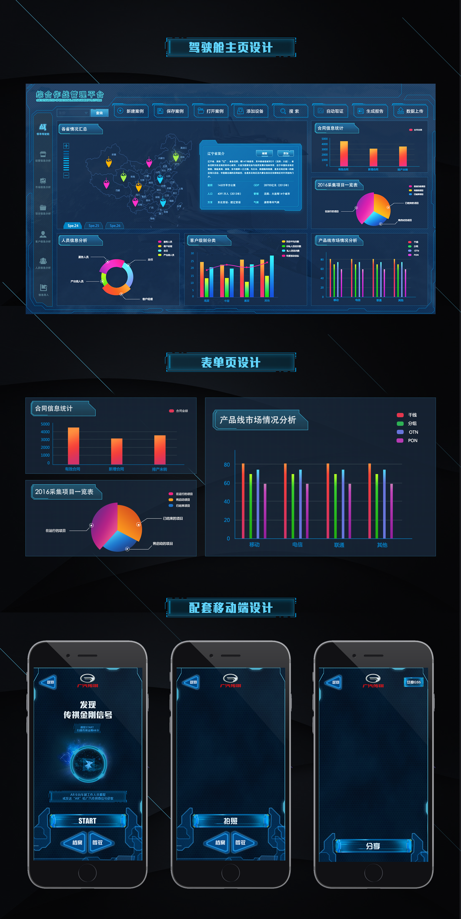 科技感后台|ui|主题/皮肤|阿呆回归 - 原创作品 - 站酷 (zcool)