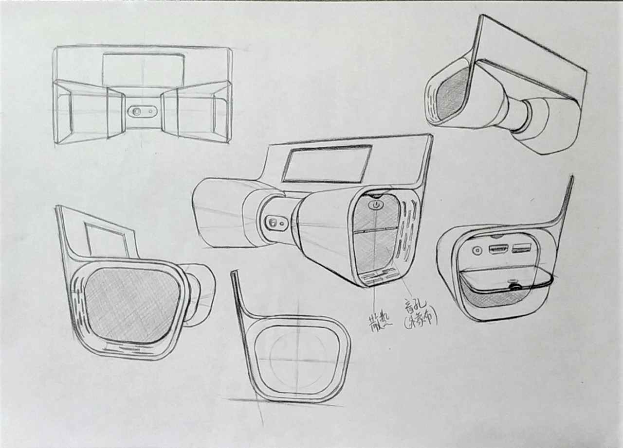 工业设计练习投影仪