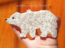 纸艺 衍纸手工 利用简单卷法做图案