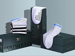 七匹狼男襪海報(bào)