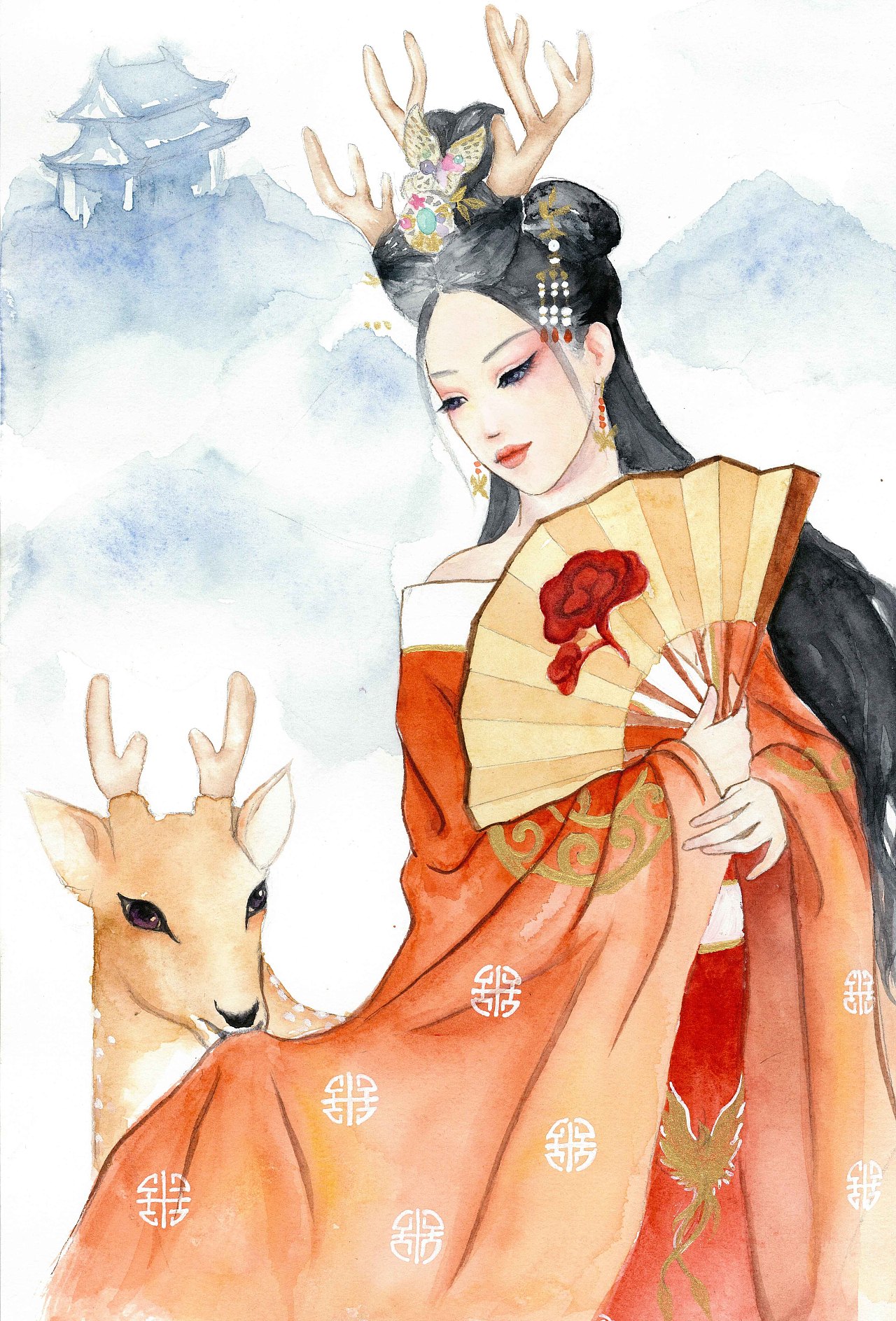 古风手绘人物|插画|艺术插画|爱画画的jc - 原创作品 - 站酷 (zcool)