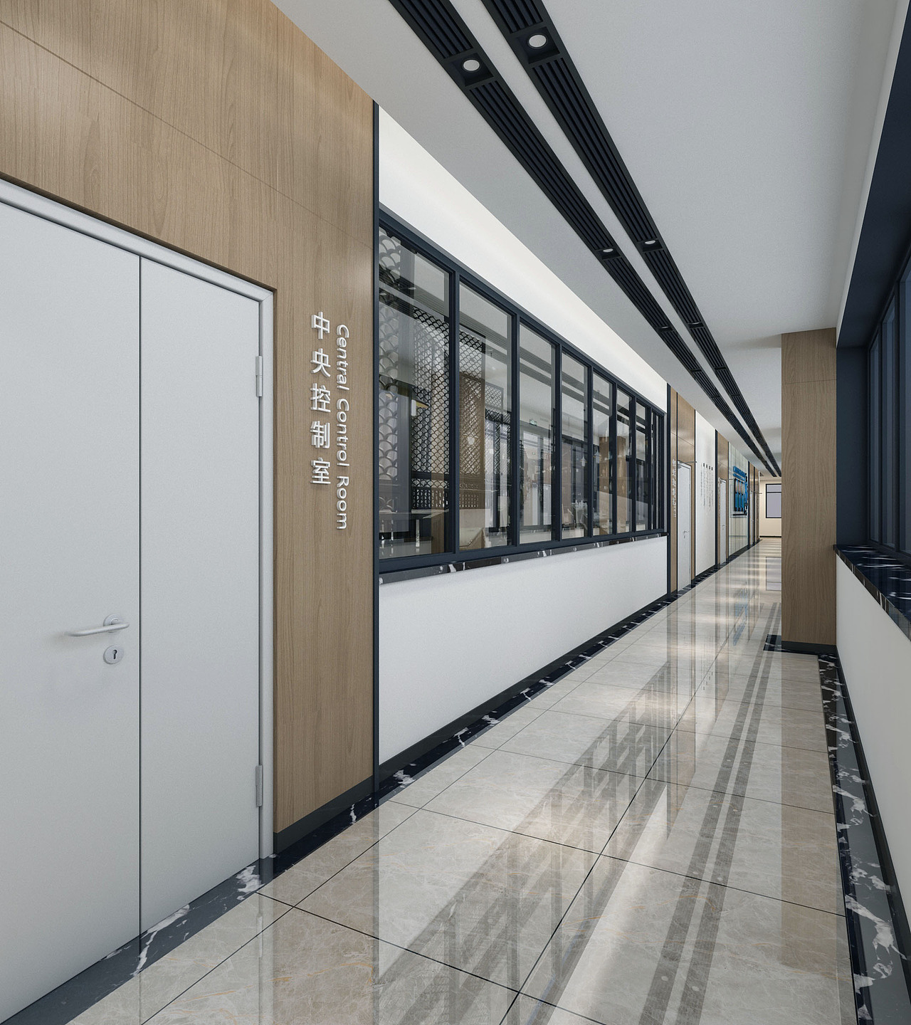 办公走廊方案二（图ZMTYyMzMwMDk2） - 家装设计 - 站酷设计师胡三条原创素材 - 站酷ZCOOL