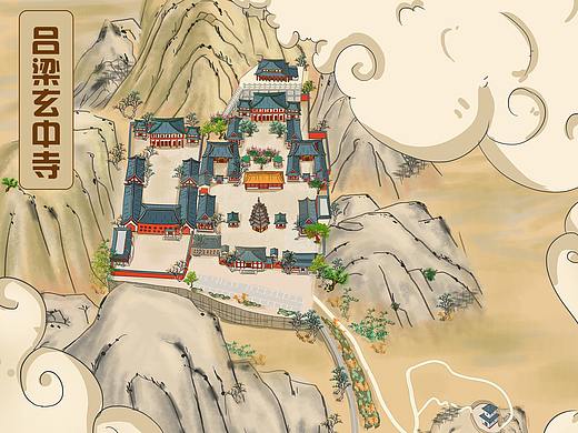 景区手绘地图