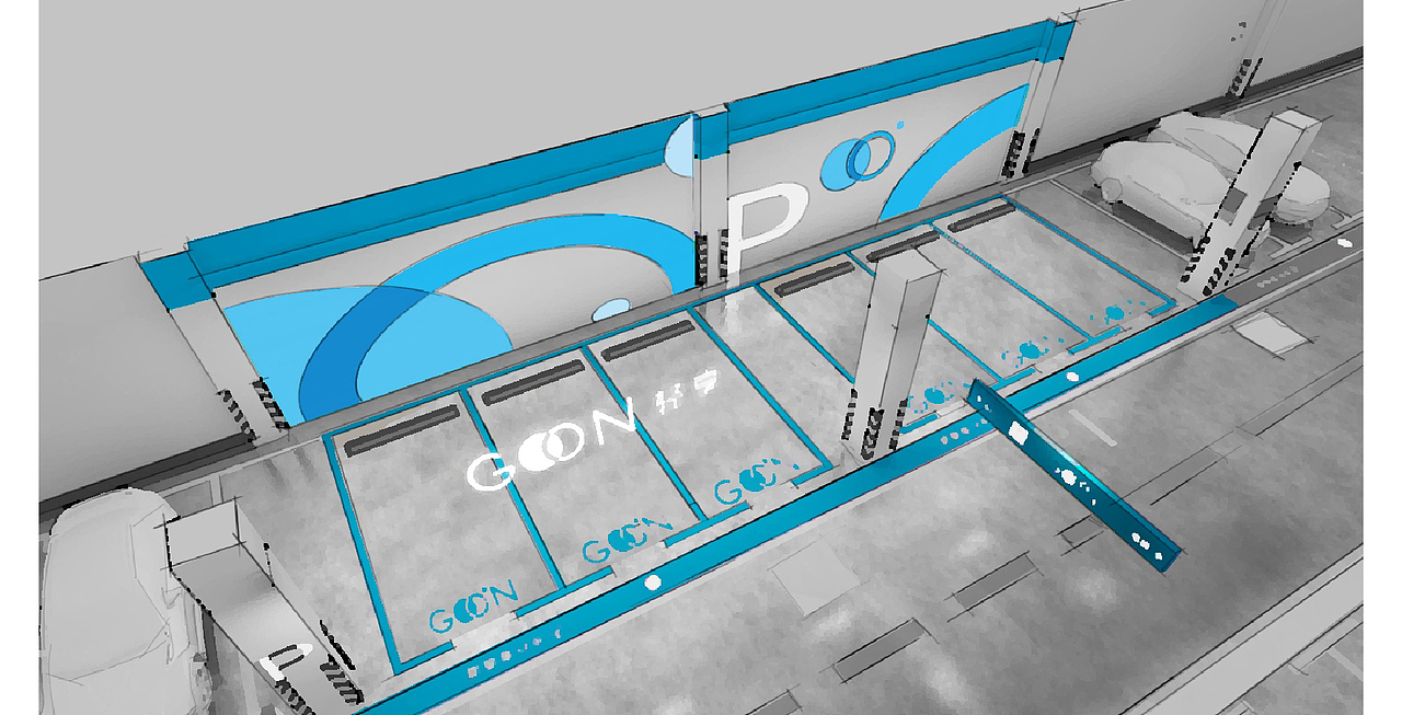 北汽轻享汽车 停车位设计（图ZMTcyOTQ2MDE2） - 展陈设计 - 站酷设计师享空间设计原创素材 - 站酷ZCOOL