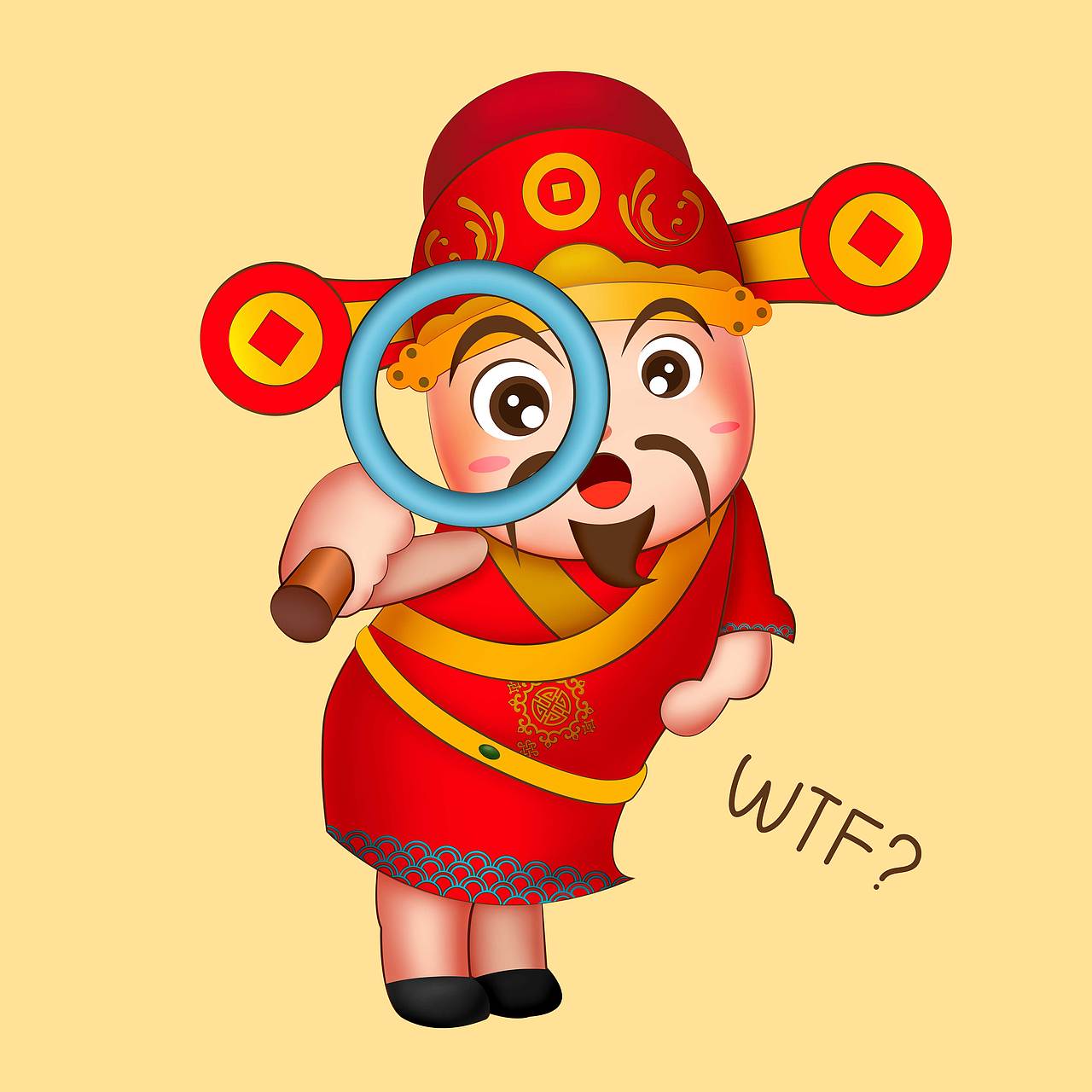 可爱财神表情包(以商用)