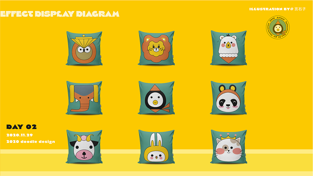 DOODLE 卡通线条插画 文创衍生商业插画合集
