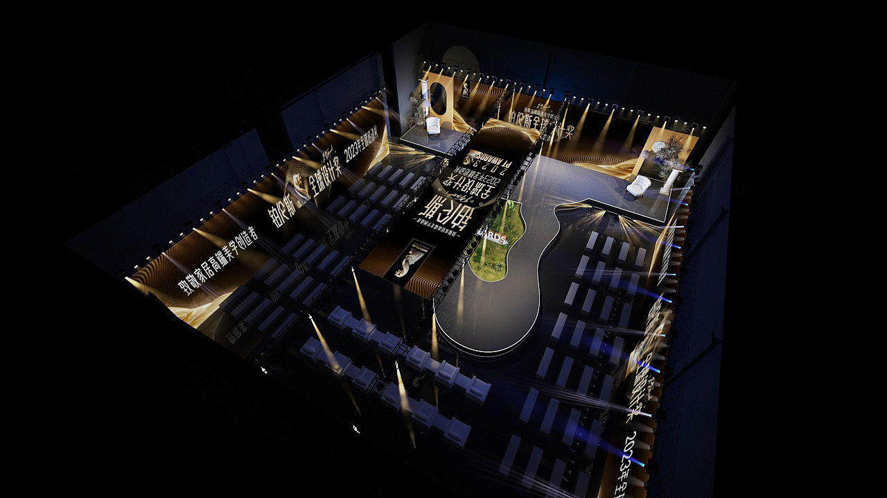 黑金舞美效果图（图ZMzMwOTg5NzY4） - 舞台美术 - 站酷设计师设计思维li原创素材 - 站酷ZCOOL