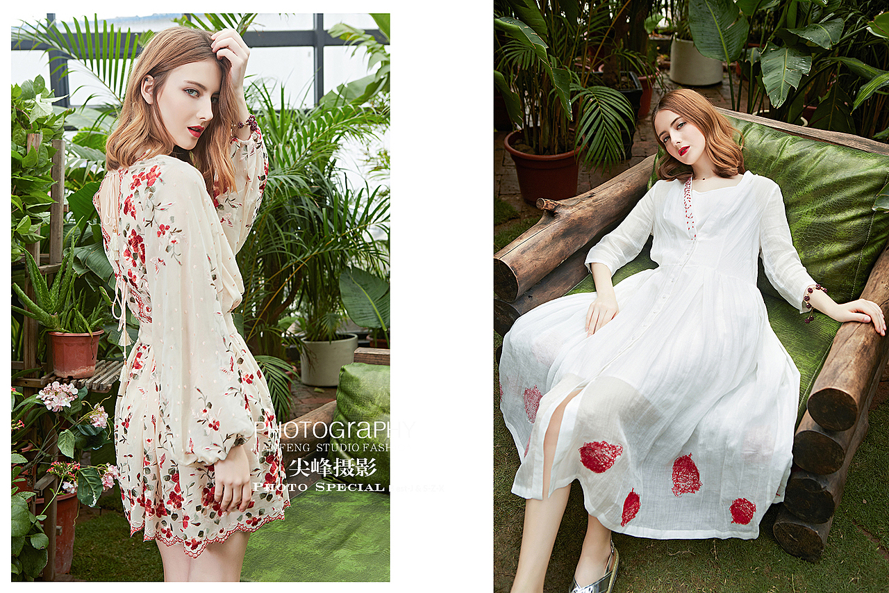 炎炎夏日 慵懒仙女裙拍摄