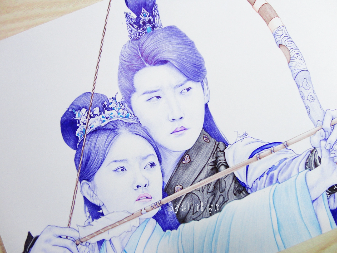 手绘《双世宠妃2》梁洁邢昭林