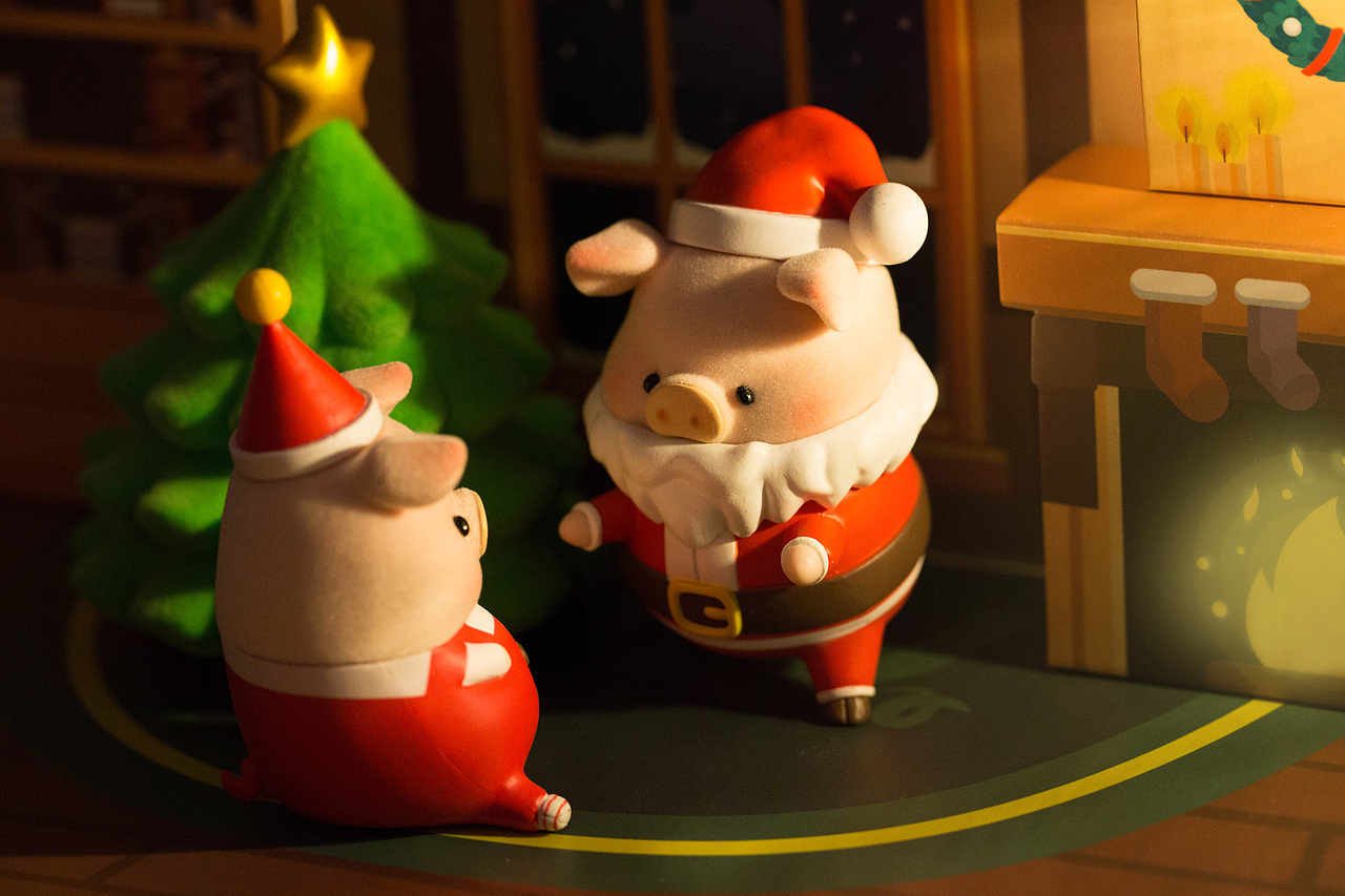 静物lulu猪之圣诞节