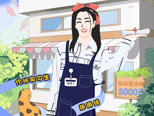 练习作品综艺海报插画