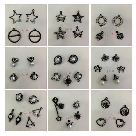 开发汉服古装装饰头百搭头饰抽芯模具爱心星星定做坠子