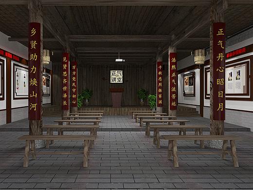 展览展示馆版面平面设计-正气乡贤馆设计图