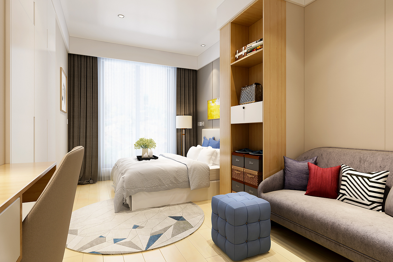 属于自己的小天地 单身公寓|空间|家装设计|室内设计表现媛_原创作品