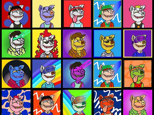 NFT作品《蛊惑猪》