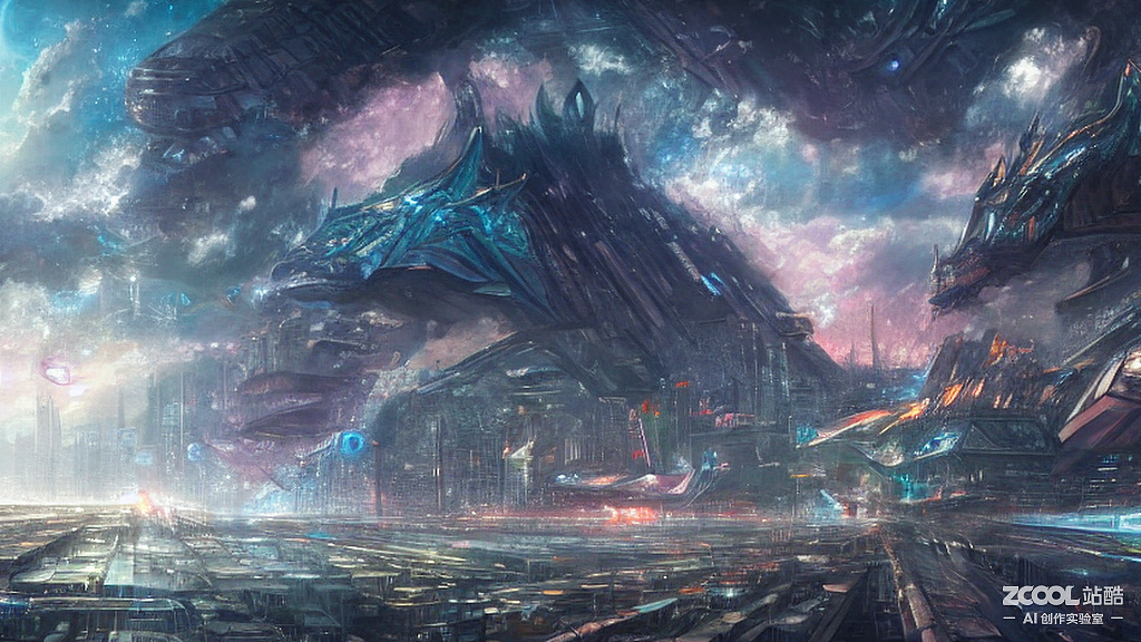 #AI创作实验室#未来城市,星空宇宙,神龙
