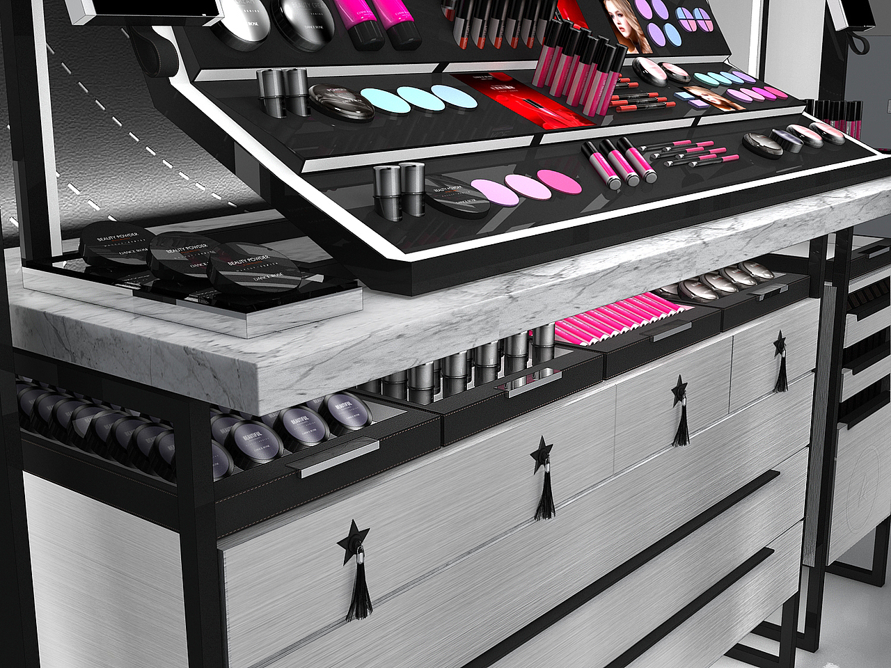化妆品背柜设计
