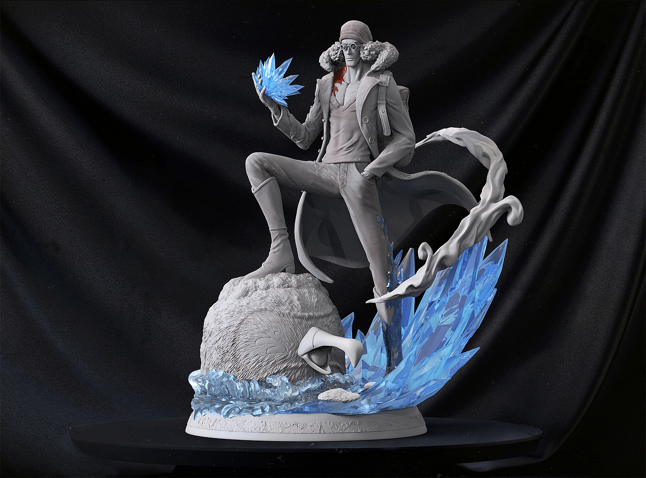 手办gk雕像《海贼王》库赞_建模狂人jimgrey-站酷zcool