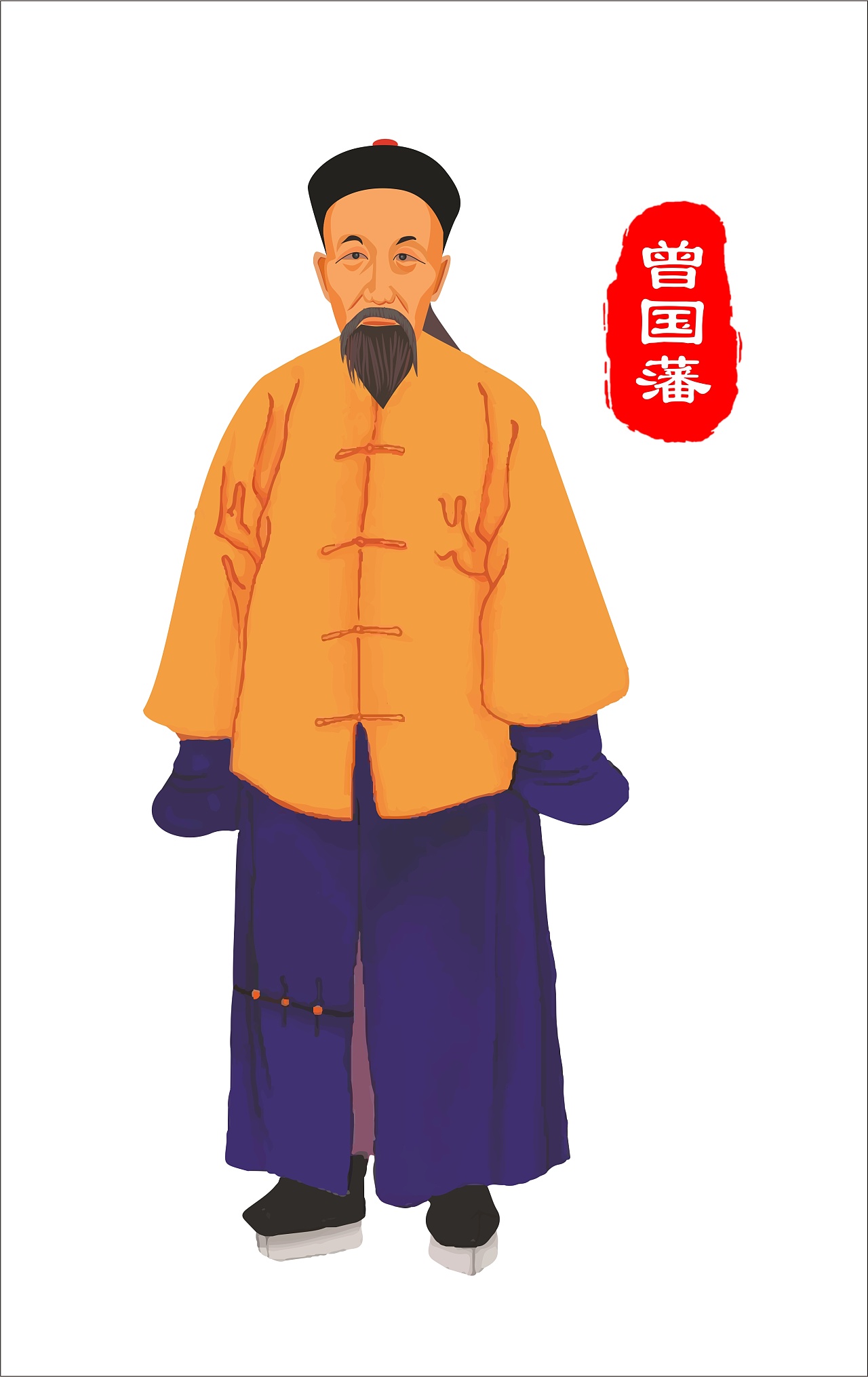 曾国藩矢量素材